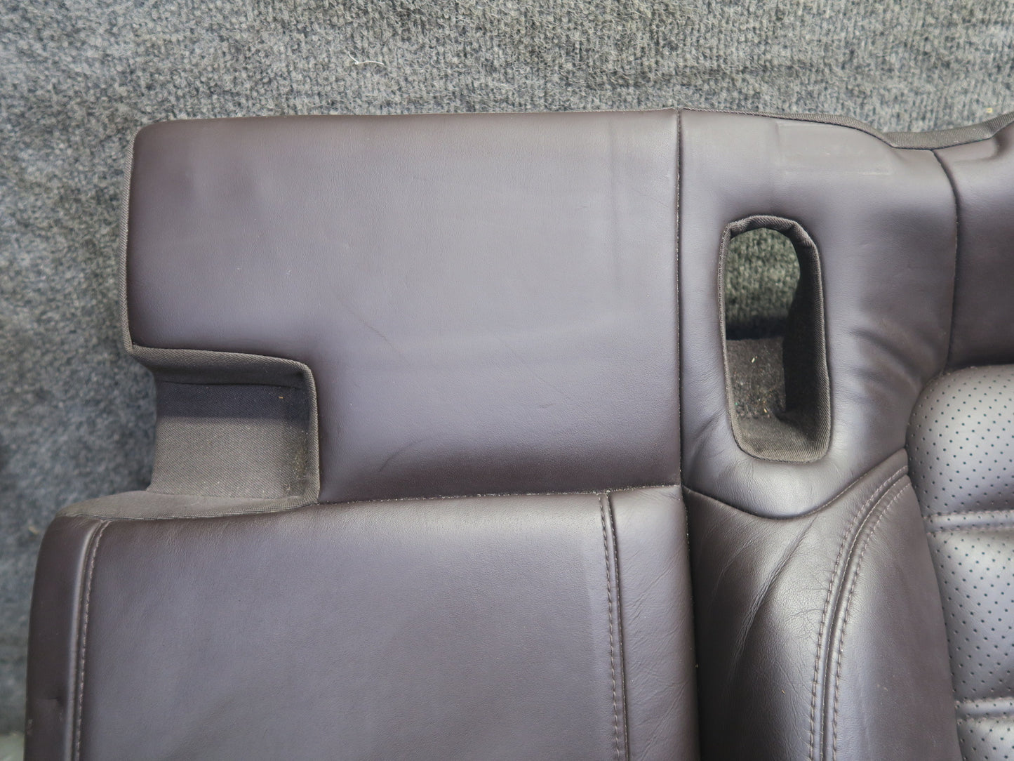 11-18 Porsche Cayenne 958 Turbo Rear Left Seat Lower Heated Leather Cushion
