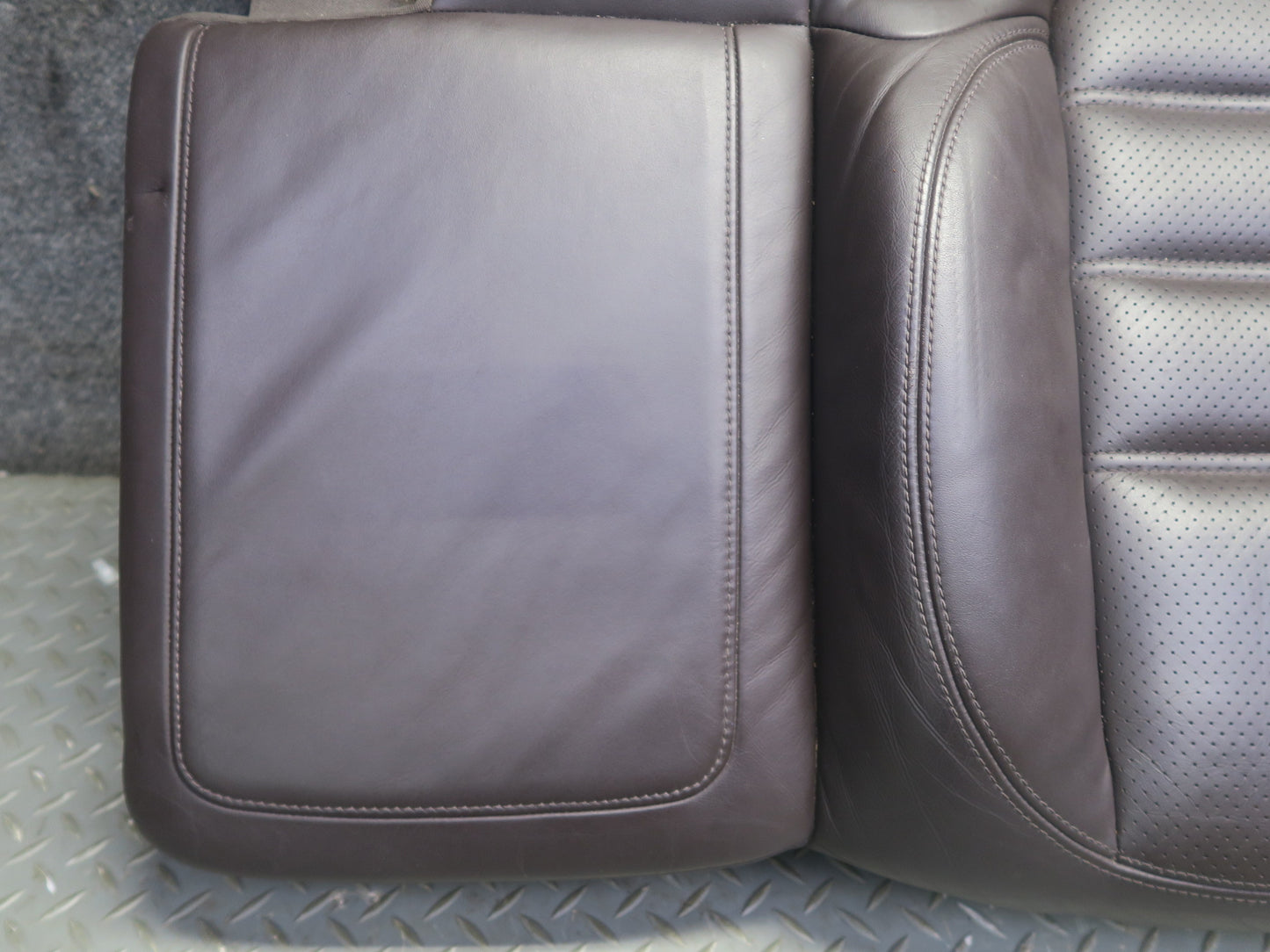 11-18 Porsche Cayenne 958 Turbo Rear Left Seat Lower Heated Leather Cushion