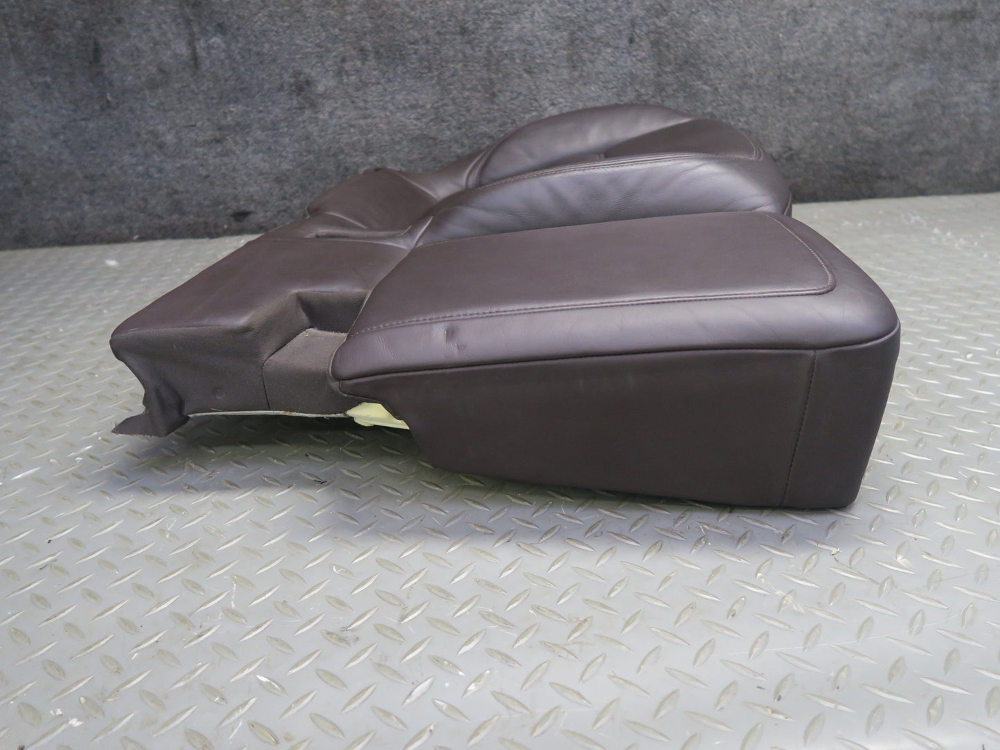 11-18 Porsche Cayenne 958 Turbo Rear Left Seat Lower Heated Leather Cushion