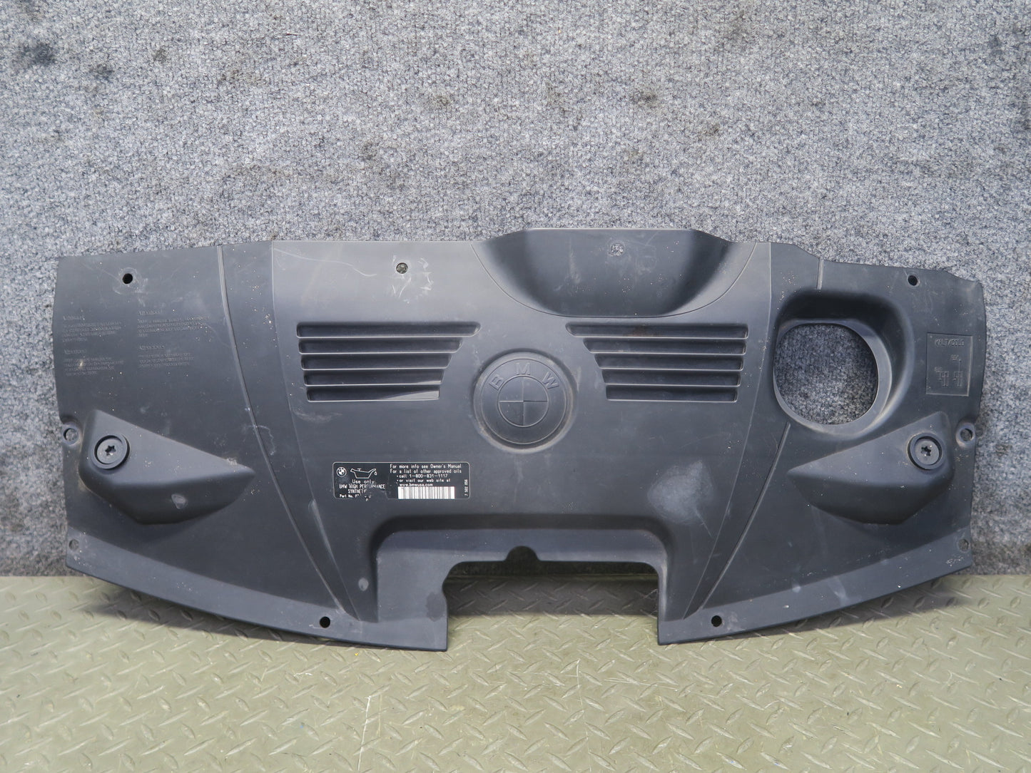 03-08 BMW E85 Z4 Engine Front Upper Radiator Trim Cover Panel 7162123 OEM
