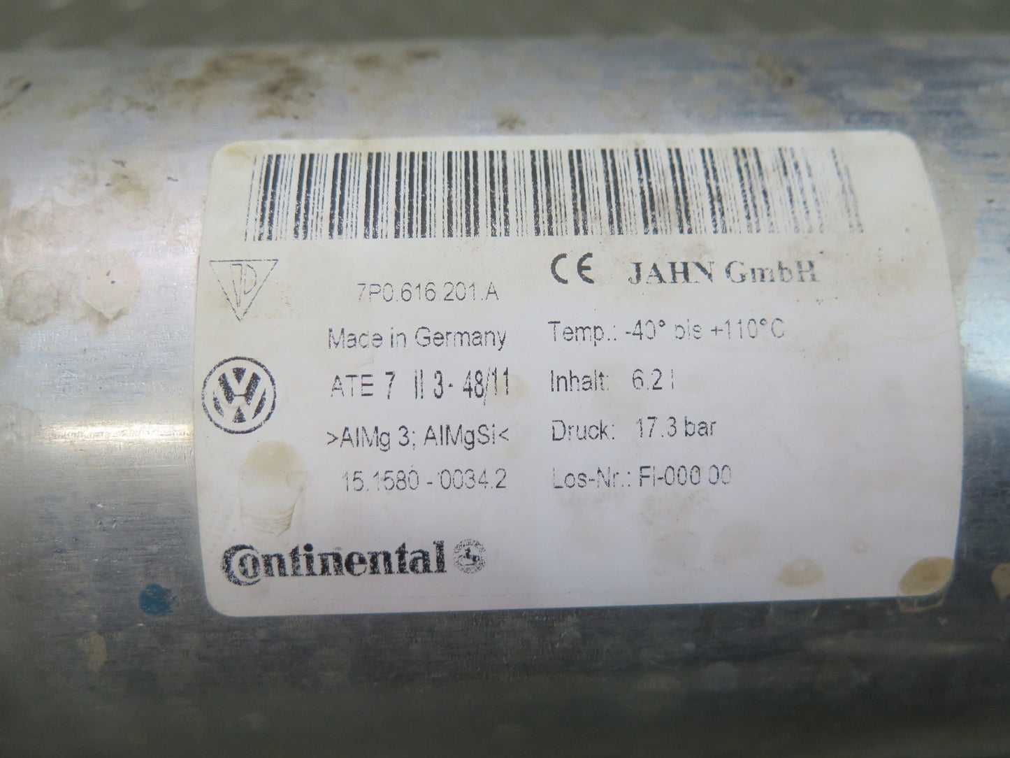 2011-2018 Porsche Cayenne 958 Air Suspension Tank Reservoir 7P0616201A