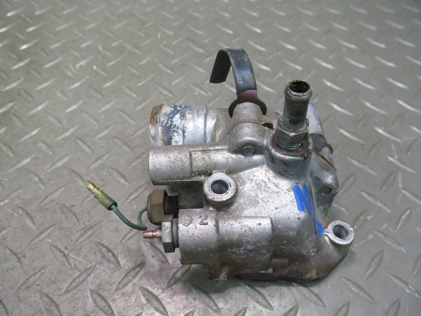 82-83 Datsun 280ZX S130 Turbo Thermostat w Pressure Regulator & Outlet Set OEM