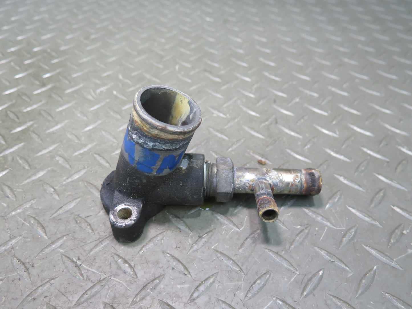 82-83 Datsun 280ZX S130 Turbo Thermostat w Pressure Regulator & Outlet Set OEM