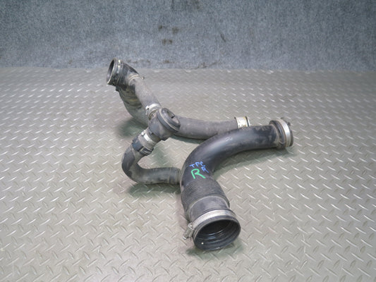 11-18 Porsche Cayenne 958 4.8L Turbo Left Right Intercooler Hose Pipe Line Set