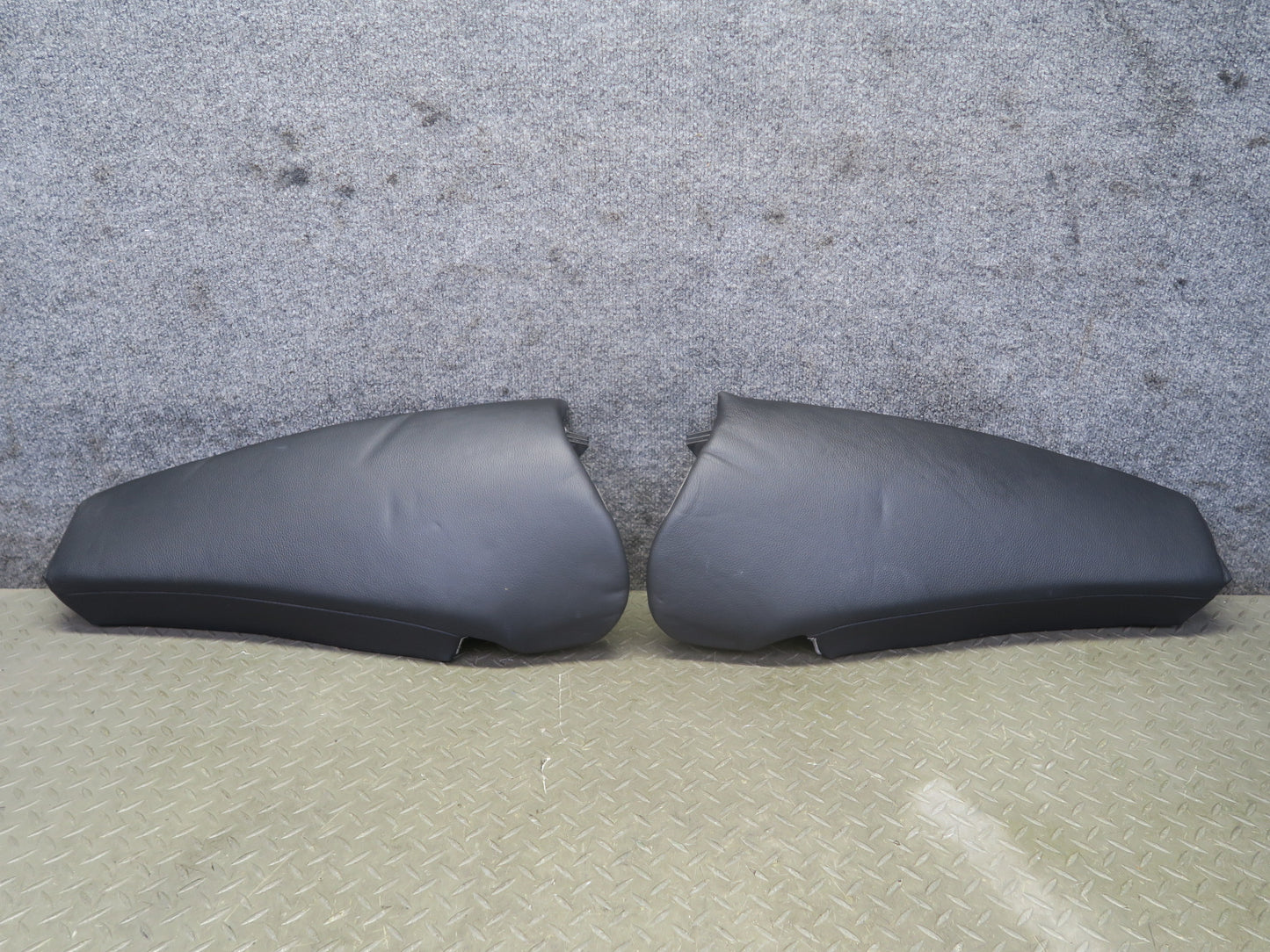 10-13 BMW E92 335xi Coupe Rear Right & Left Seat Leather Bolster Set Black OEM