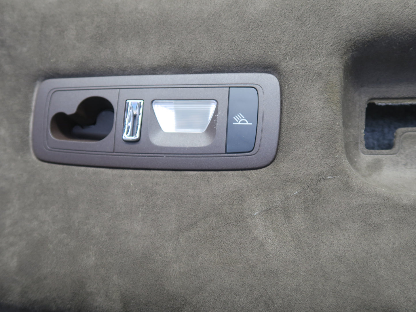 11-18 Porsche Cayenne 958 Overhead Panoramic Roof Headliner Panel W/ Handles Set