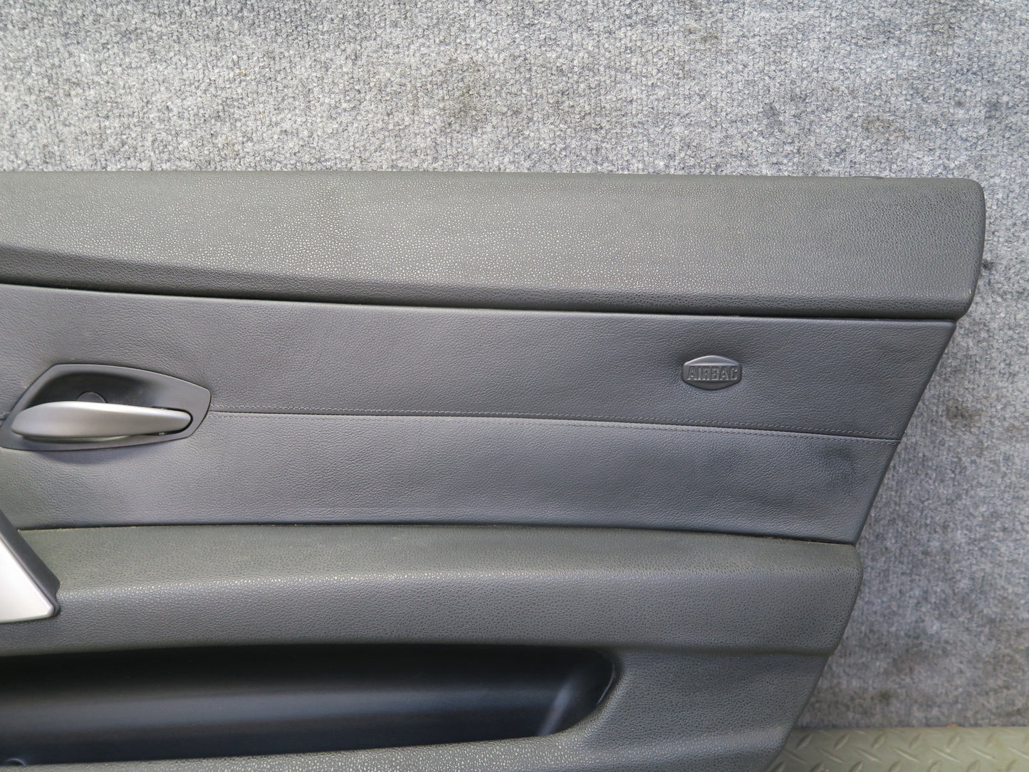 03-05 BMW E85 Z4 Front Right Door Interior Trim Panel Black OEM