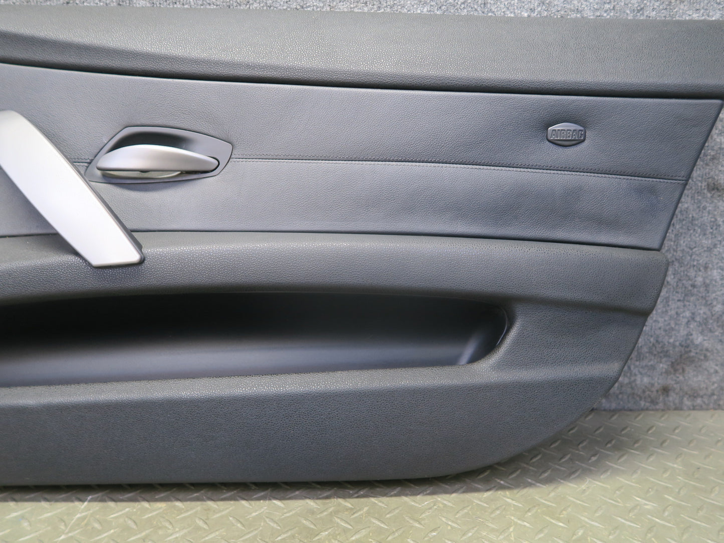 03-05 BMW E85 Z4 Front Right Door Interior Trim Panel Black OEM