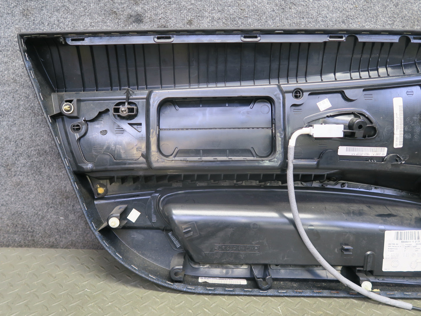 03-05 BMW E85 Z4 Front Right Door Interior Trim Panel Black OEM