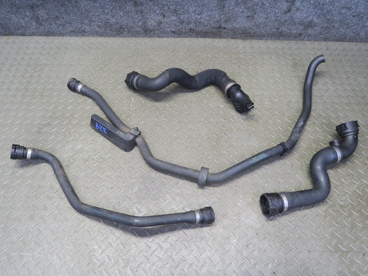 03-05 BMW E85 Z4 M54 3.0L Set of 4 Engine Coolant Water Hose Line OEM