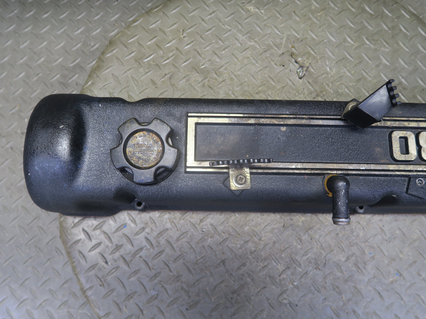 82-83 Datsun Nissan 280ZX S130 Turbo Valve Cover w Cap 80K Miles OEM