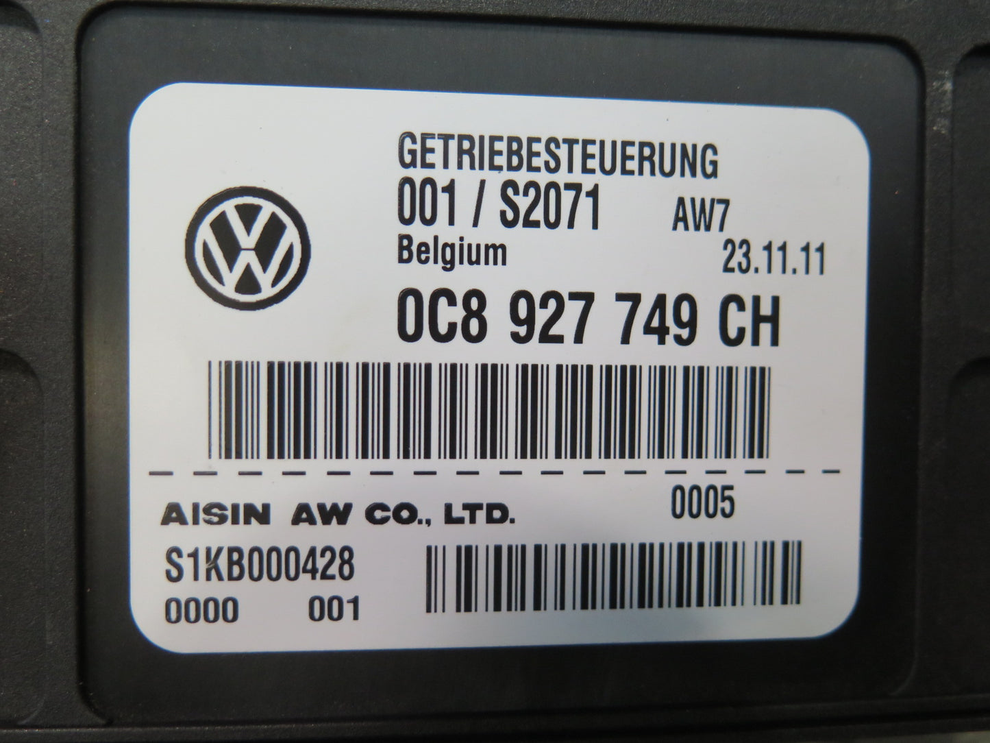 2012 Porsche Cayenne 958 4.8L Turbo Transmission Control Module TCM TCU