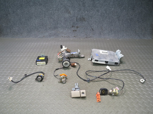 00-01 Lexus LX470 ECU Theft Module Computer Door Lock Ignition Cylinder KEY Set