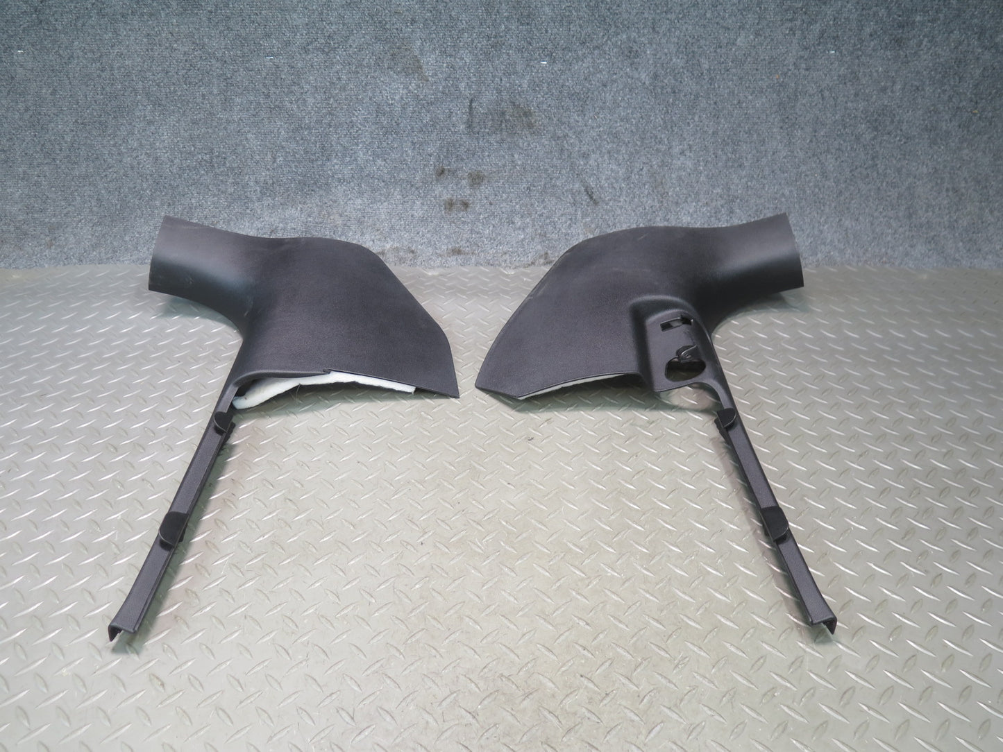 08-16 Audi A5 S5 Set of 2 Front Left Right Lower Kick Trim Cover Panel Black OEM