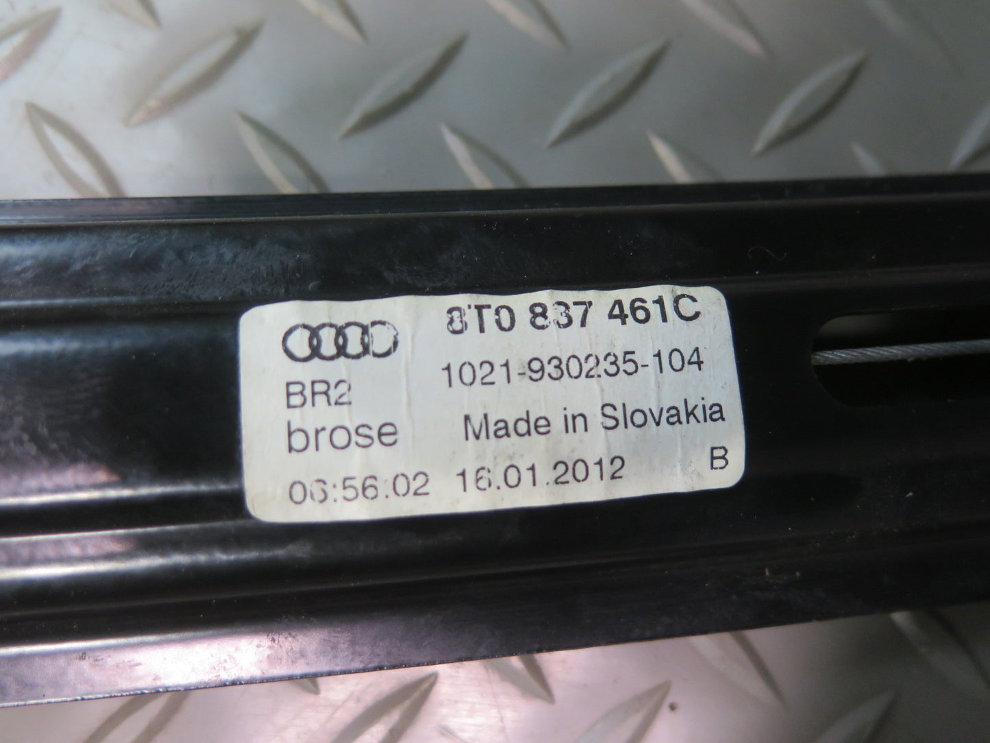 09-16 Audi A5 S5 Left Driver Door Window Regulator w Motor 8T0837461C OEM
