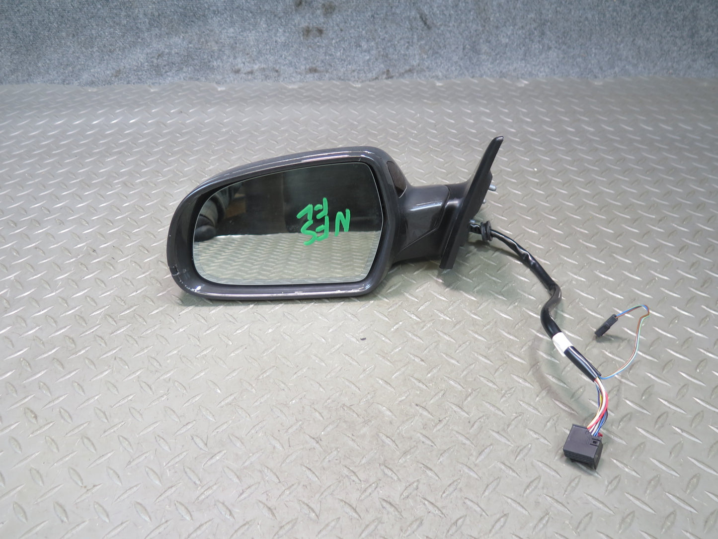 10-16 Audi A5 S5 Coupe Left Exterior Side View Heat Mirror Blind Spot Black OEM