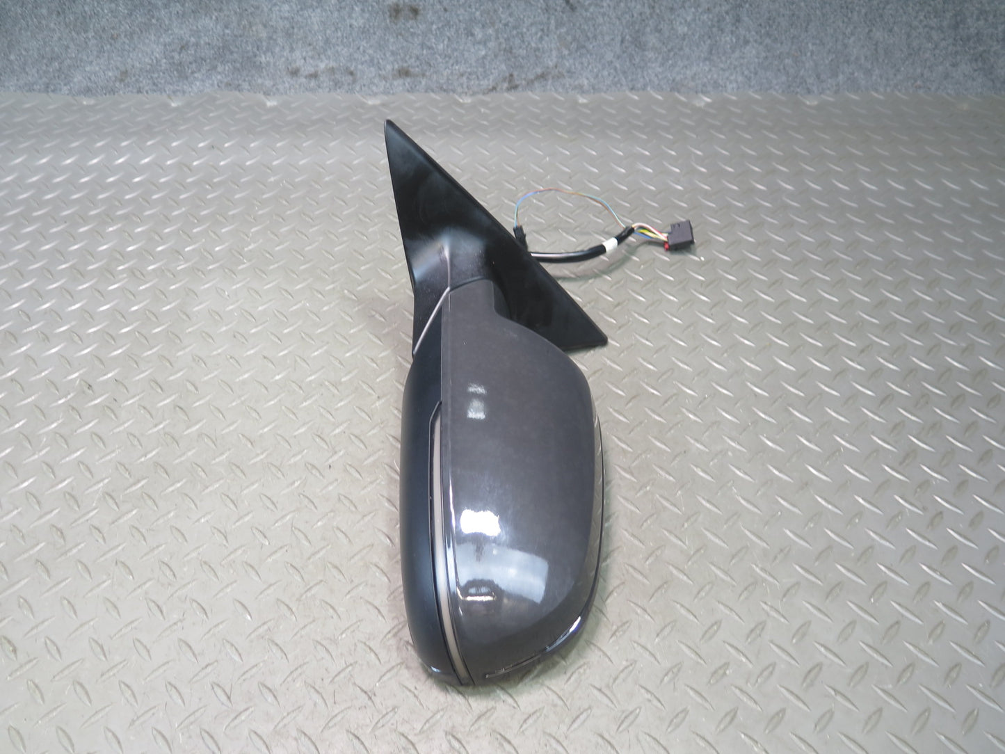 10-16 Audi A5 S5 Coupe Left Exterior Side View Heat Mirror Blind Spot Black OEM