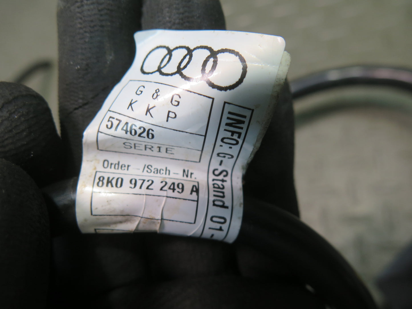 08-17 Audi B8 A5 S5 Battery Negative Cable Control Unit 8K0972249A OEM