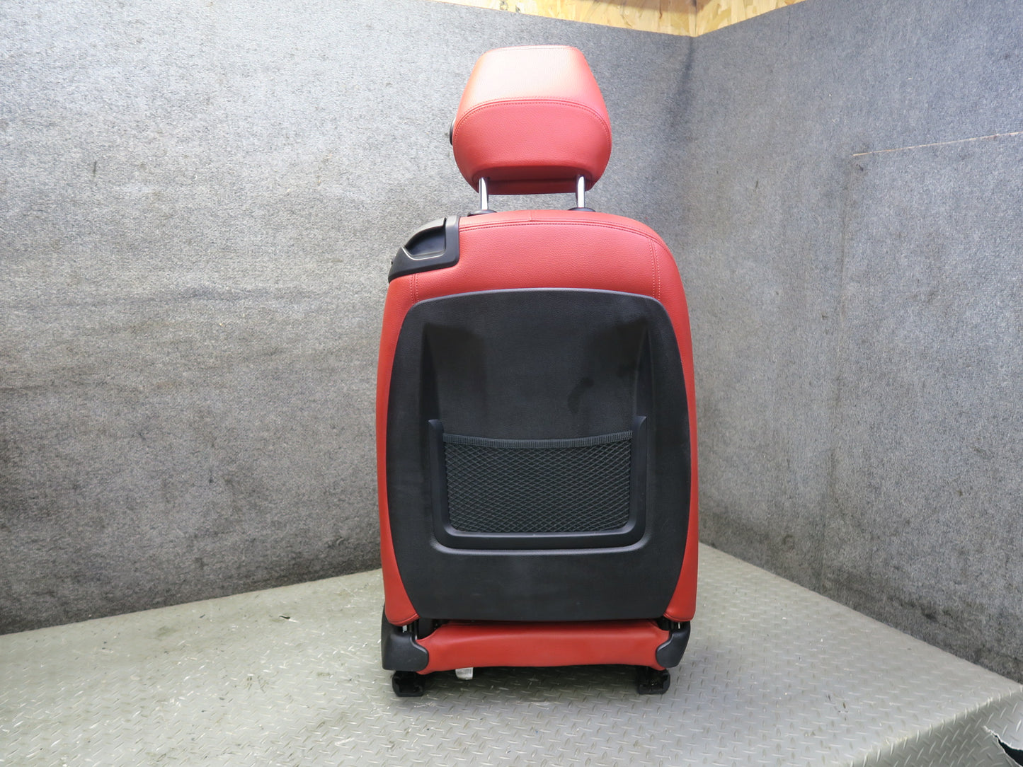 14-16 BMW F32 435i Front Sport Leather Heated Seat Set Coral RED OEM