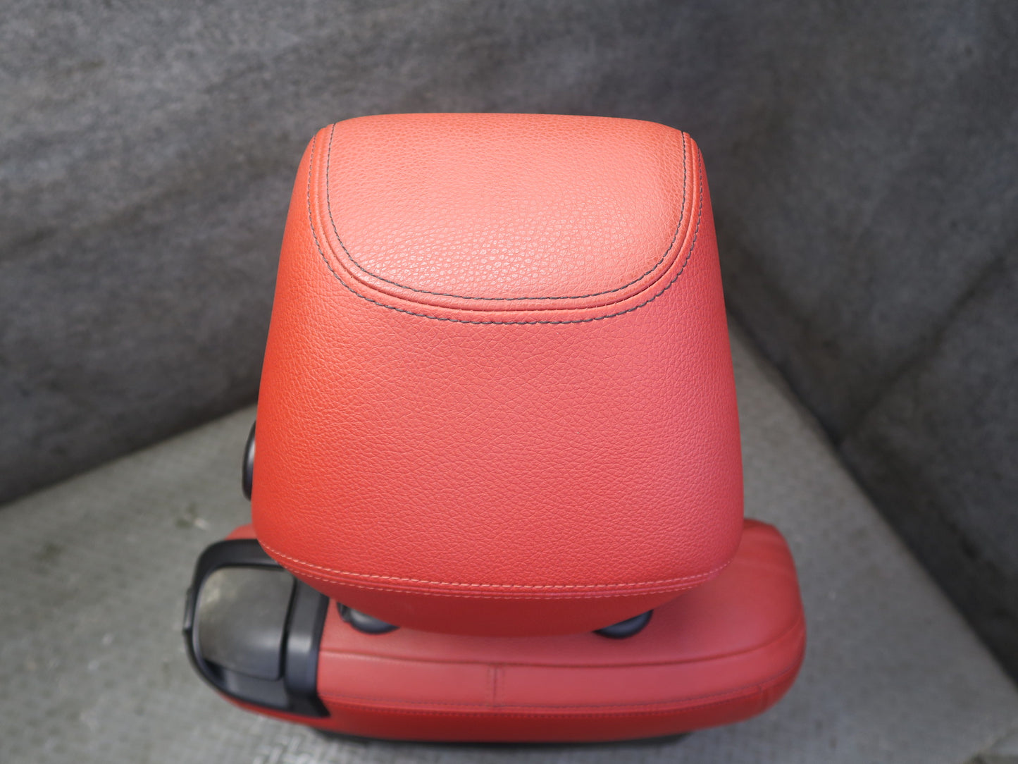 14-16 BMW F32 435i Front Sport Leather Heated Seat Set Coral RED OEM