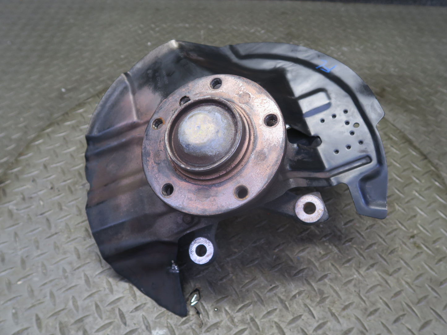 06-08 BMW E85 Z4 3.0Si N52 RWD Front Left Spindle Knuckle Wheel Hub Bearing OEM