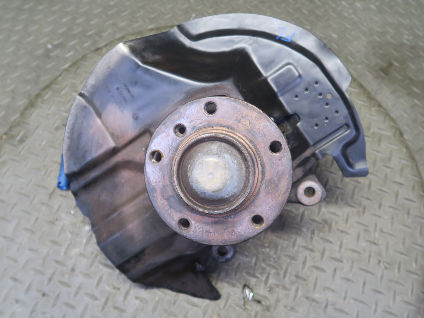 06-08 BMW E85 Z4 3.0Si N52 RWD Front Left Spindle Knuckle Wheel Hub Bearing OEM