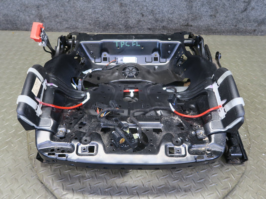 11-18 Porsche Cayenne 958 Front Left Seat Lower Frame Rail Track w Motors