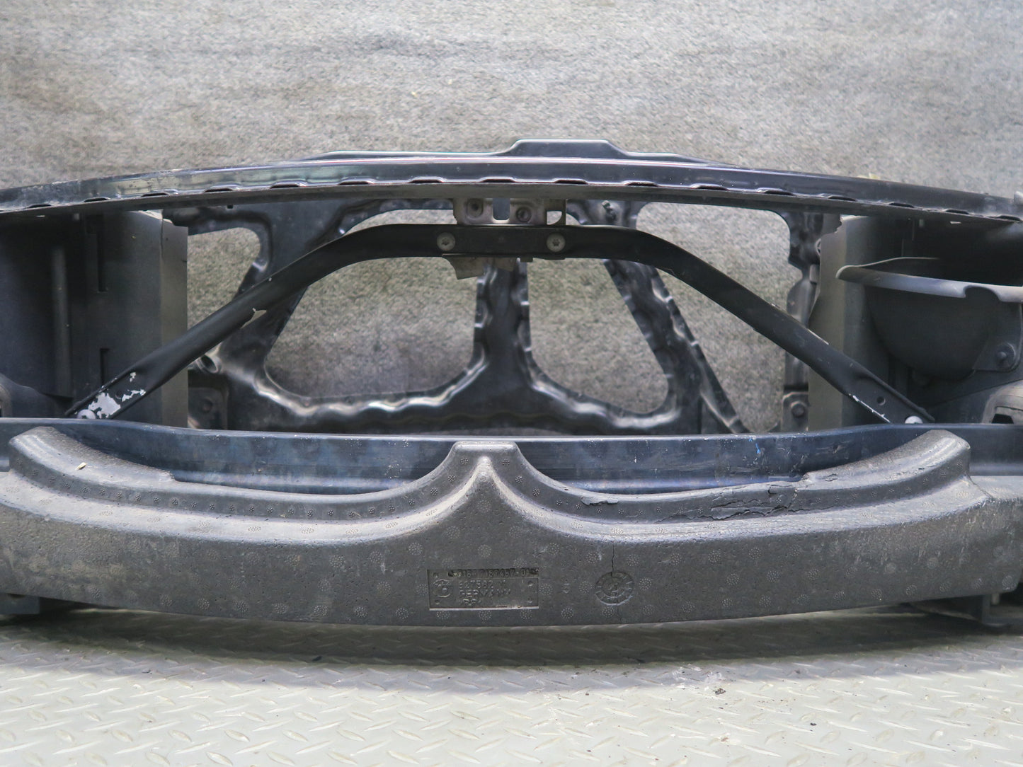 03-08 BMW E85 Z4 3.0L Engine Radiator Core Support Frame Panel OEM