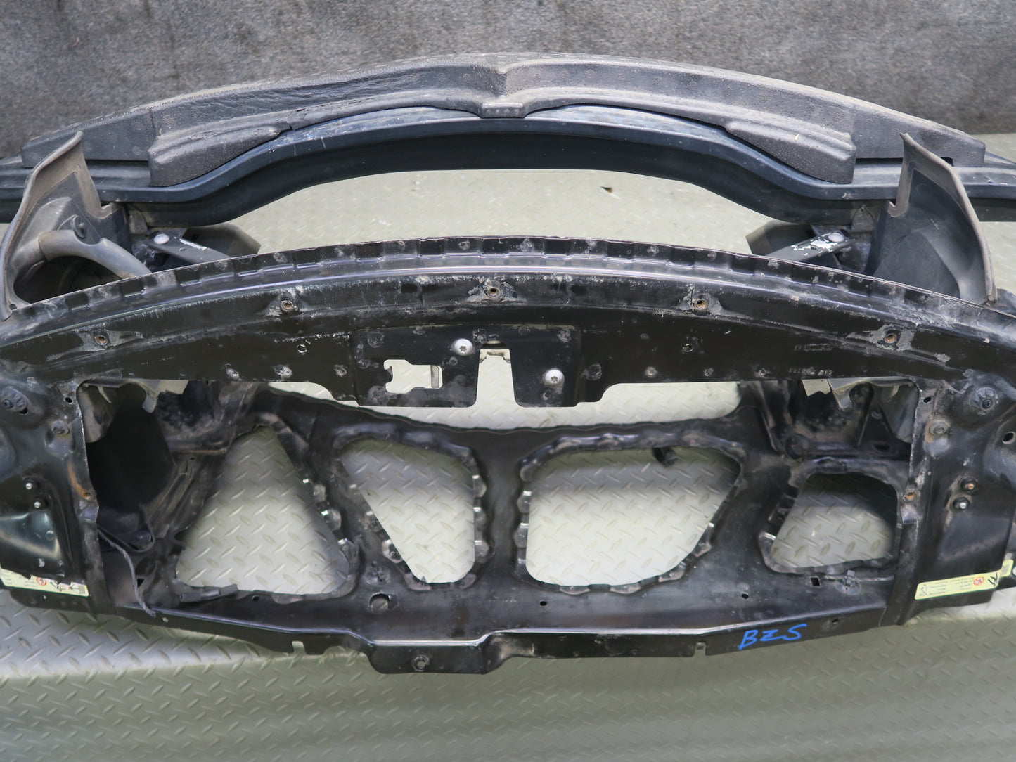03-08 BMW E85 Z4 3.0L Engine Radiator Core Support Frame Panel OEM