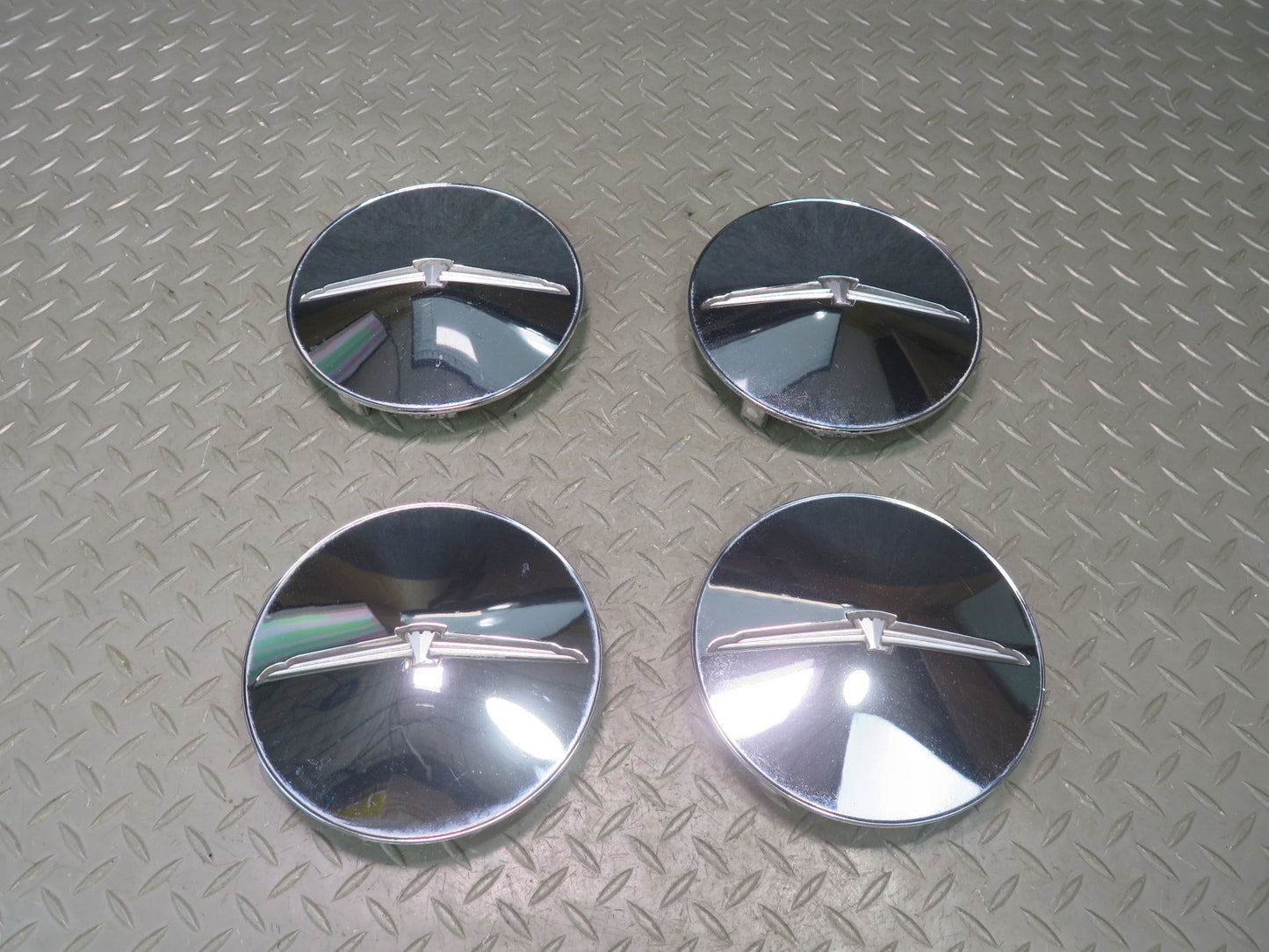 02-03 Ford Thunderbird Set of 4 Chrome Wheel Hub Center Cap Cover OEM