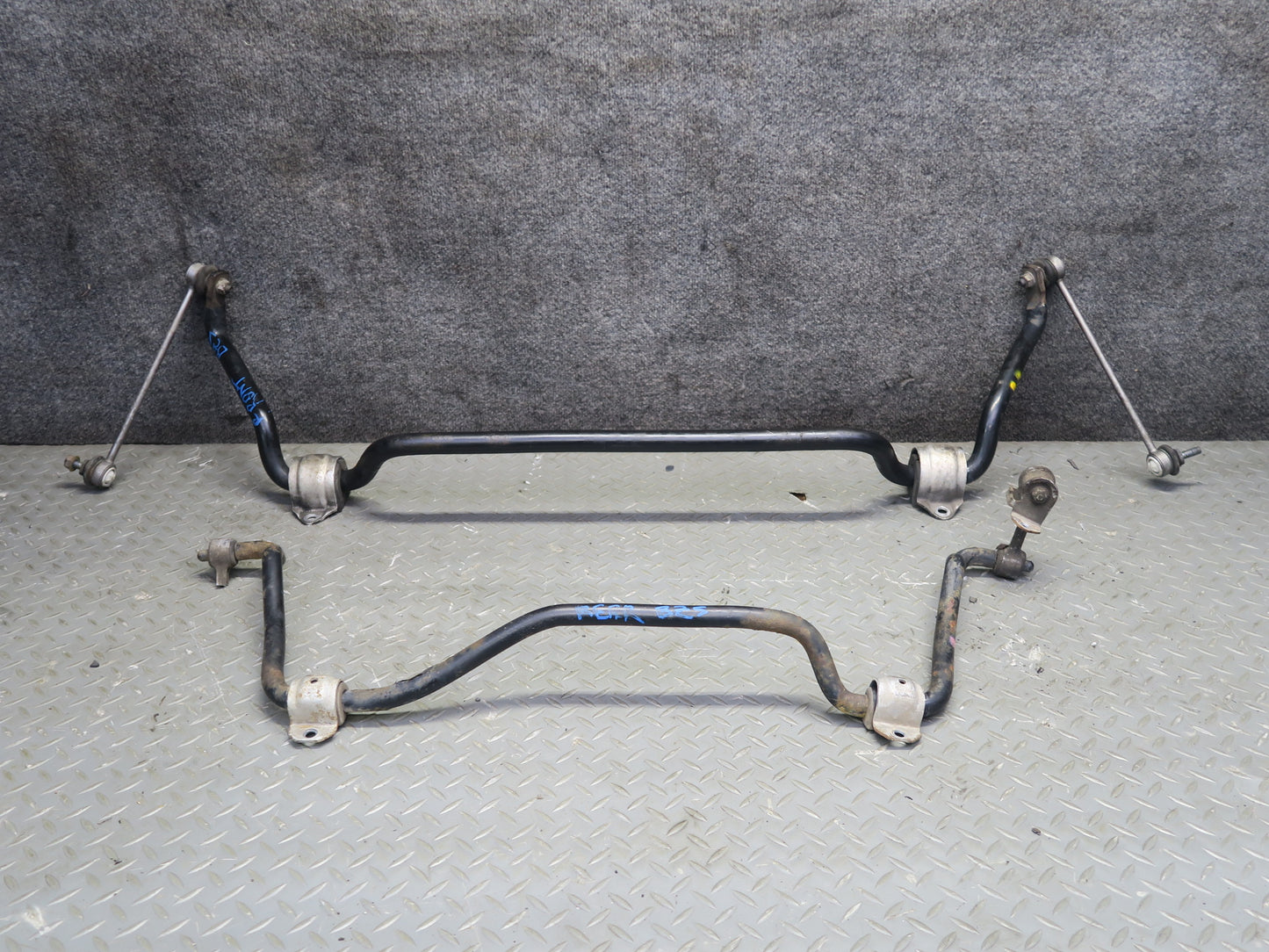 03-08 BMW E85 Z4 M-sport Front & Rear Anti Roll Stabilizer Sway Bar 105K OEM