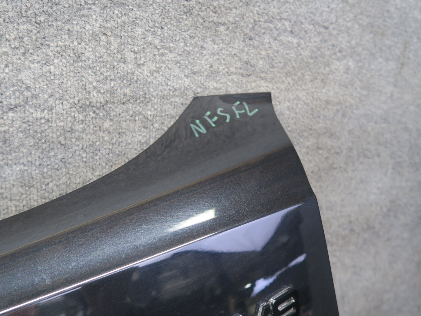 08-17 Audi B8 A5 S5 Front Left Fender Shell Panel Phantom Black Pearl OEM