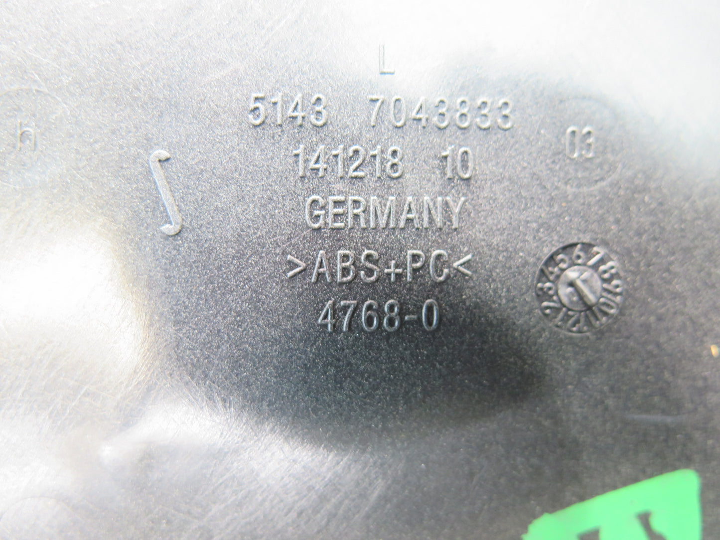 03-08 BMW E85 Z4 Rear Left Lateral Panel Speaker Cover Black OEM