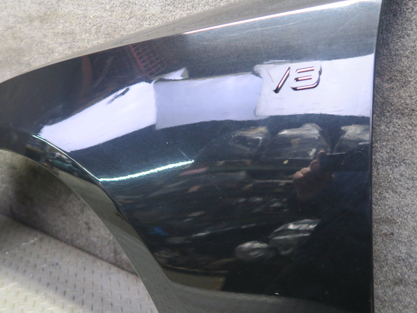 08-17 Audi B8 A5 S5 Front Left Fender Shell Panel Phantom Black Pearl OEM