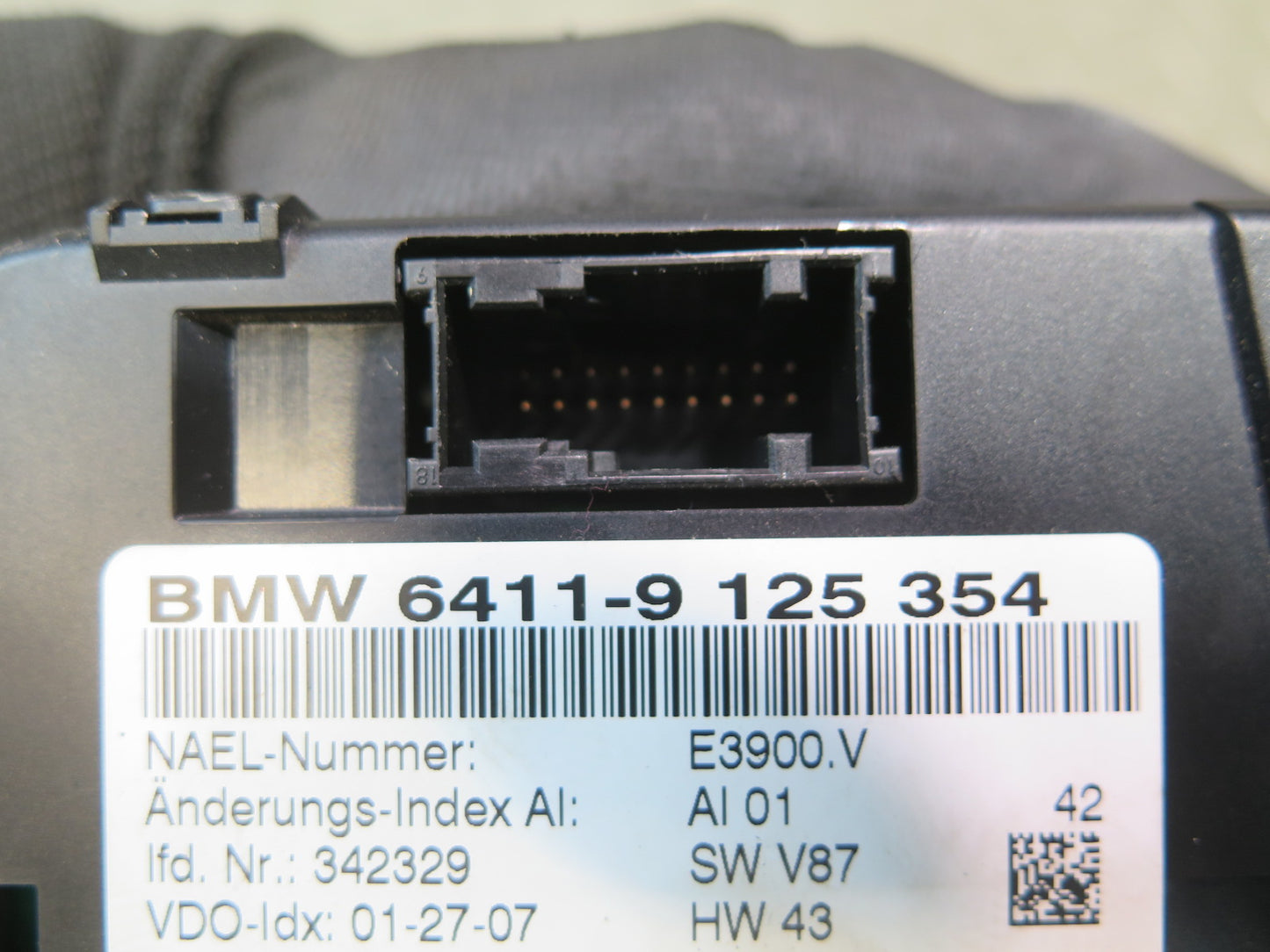 06-08 BMW E85 Z4 A/C Air Conditioning Climate Control Switch Panel 9125354 OEM