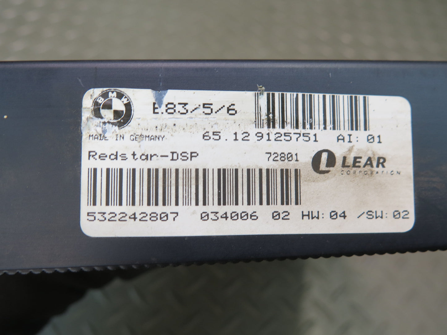 06-08 BMW E86 E85 Z4 TOP Hi-fi Audio System Amplifier AMP 9125751 OEM