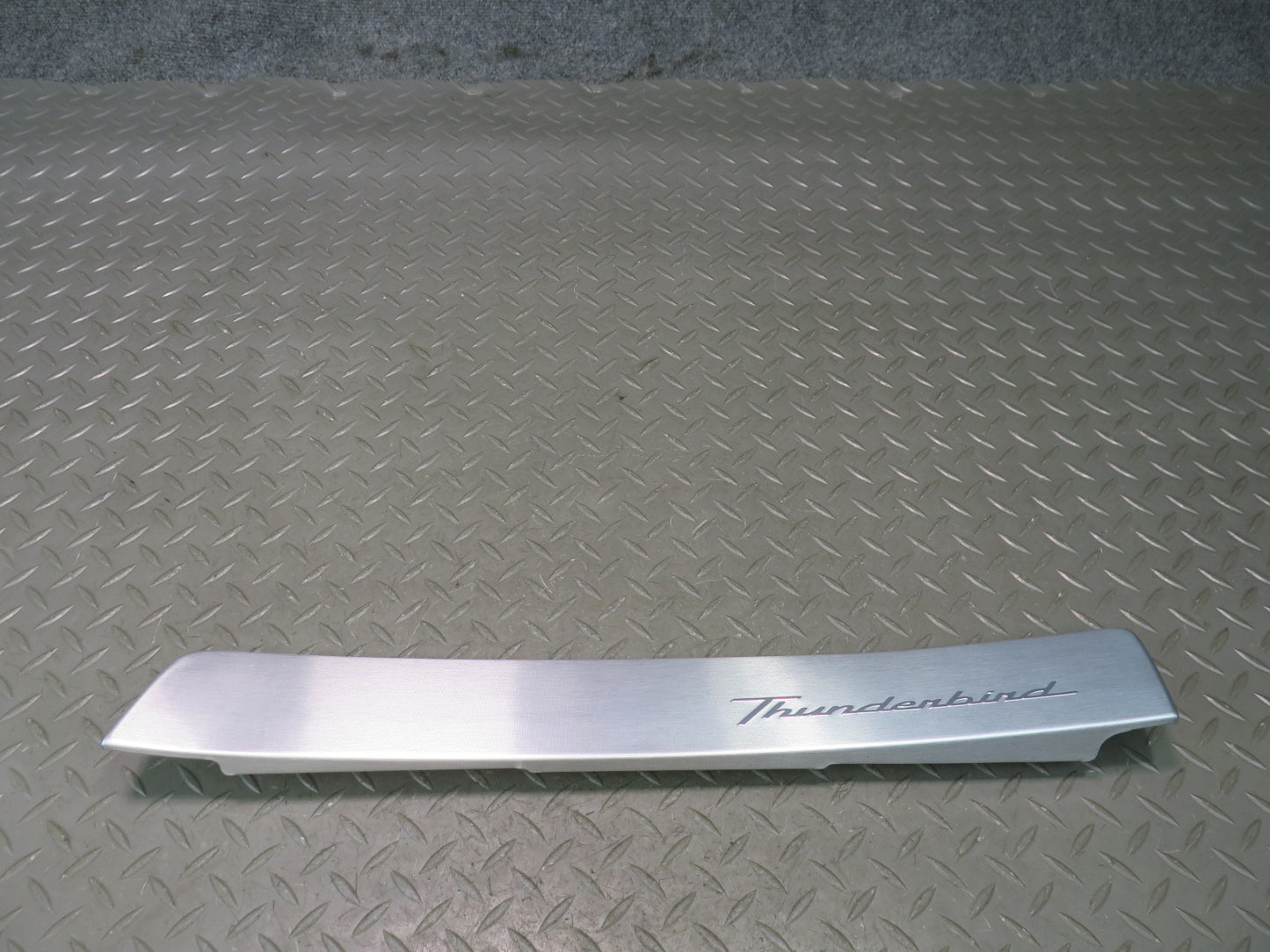 02-05 Ford Thunderbird Dash Right Aluminium Bezel Trim Cover Panel w Logo OEM