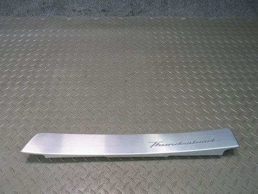 02-05 Ford Thunderbird Dash Right Aluminium Bezel Trim Cover Panel w Logo OEM