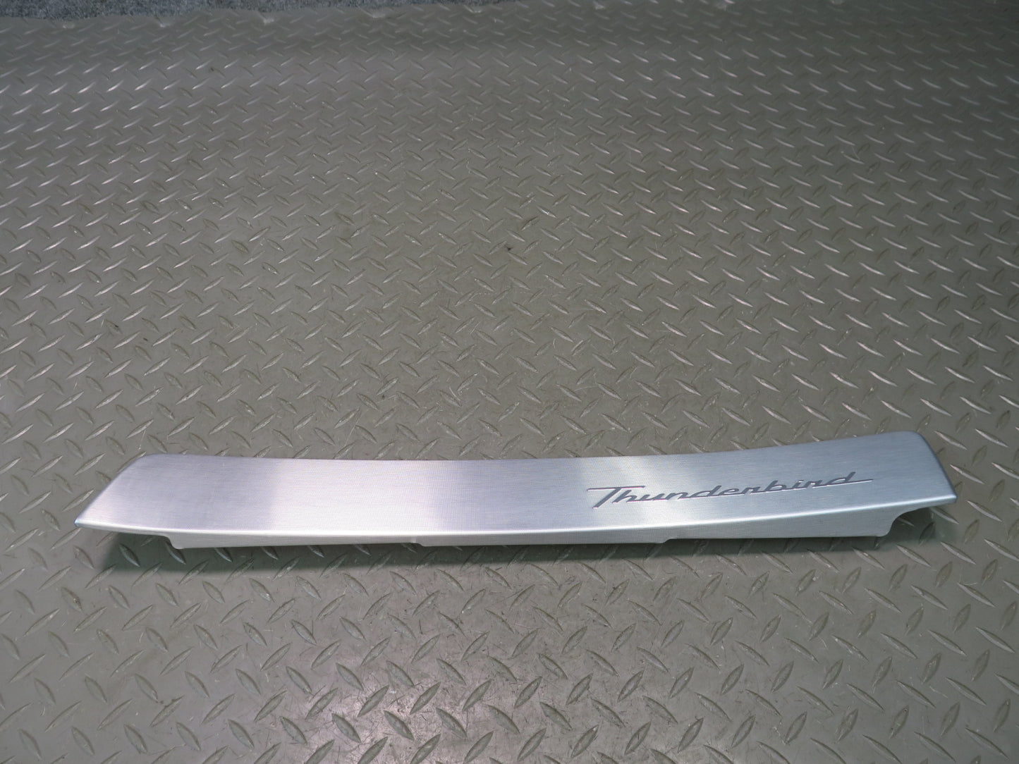 02-05 Ford Thunderbird Dash Right Aluminium Bezel Trim Cover Panel w Logo OEM