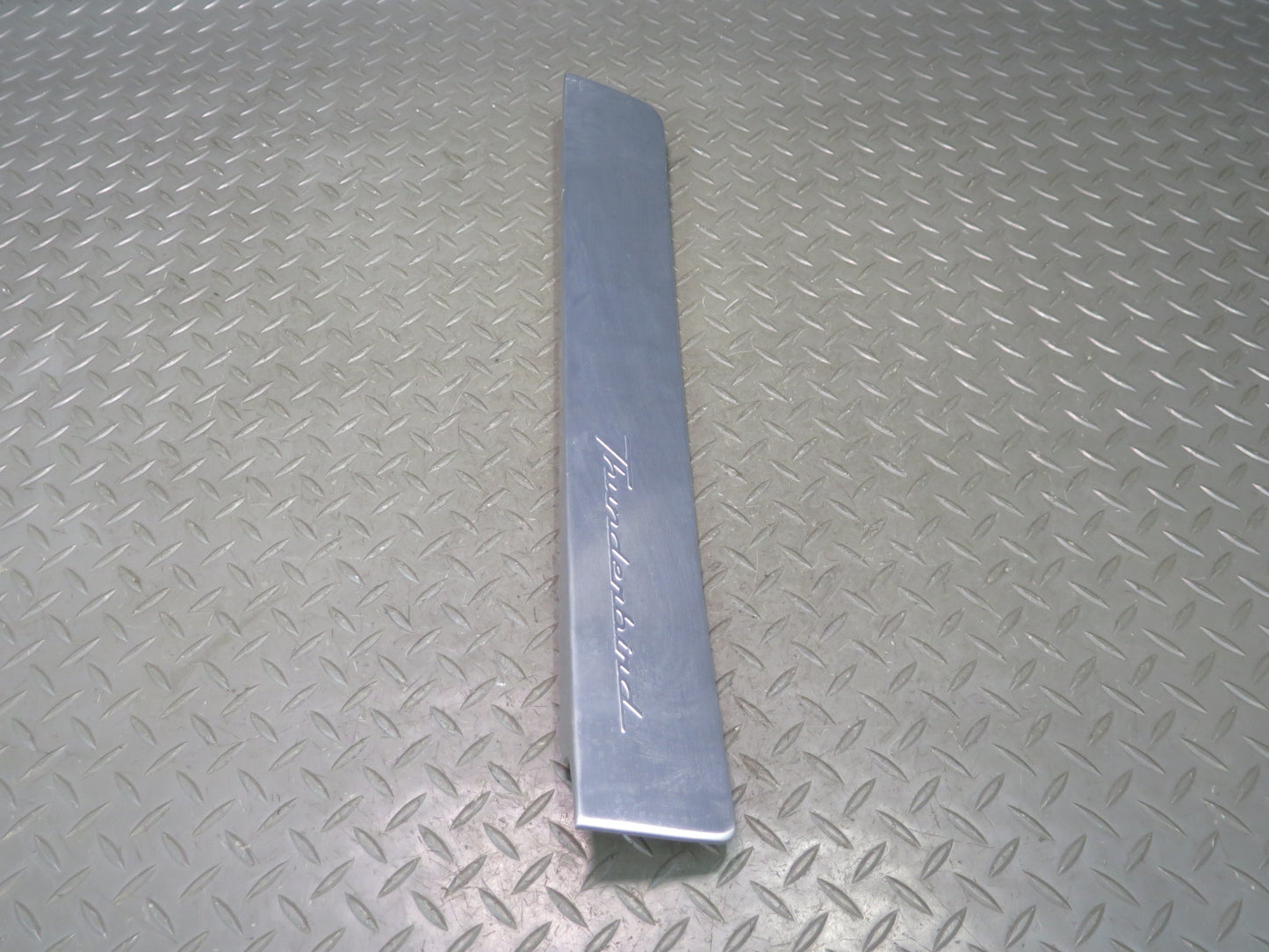 02-05 Ford Thunderbird Dash Right Aluminium Bezel Trim Cover Panel w Logo OEM