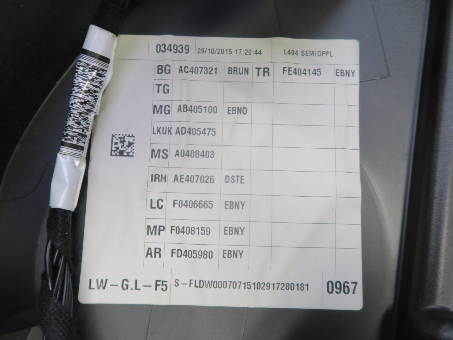 2014-2017 Range Rover Sport L494 Front Left & Right Door Interior Trim Panel Set