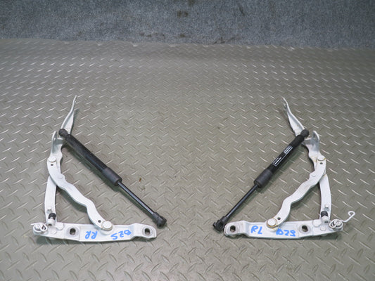 03-08 BMW E85 Z4 Set of 2 Rear Left & Right Trunk Hinge w Gas Lift Silver OEM