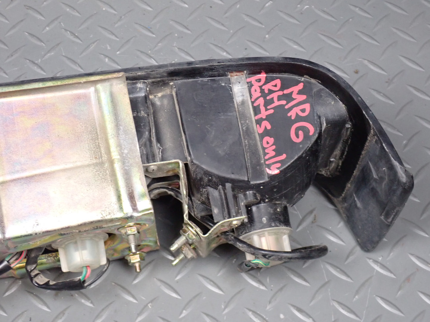 84-85 Mazda RX7 FB Rear Right Tail Light Lamp w Bracket Mount & Seals Damaged