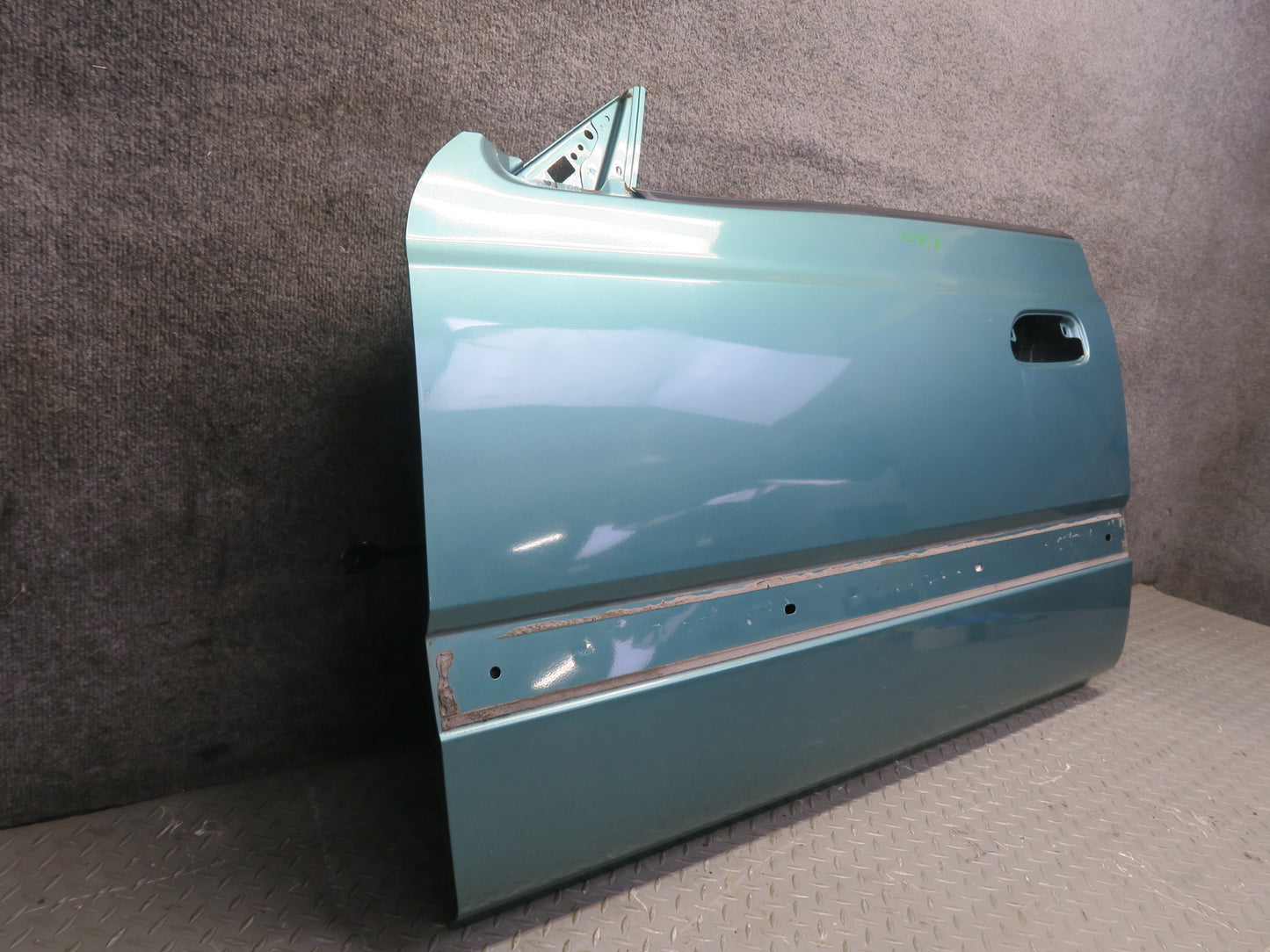 96-98 Nissan Stagea WGC34 Front Left Door Shell Panel Emerald Green OEM