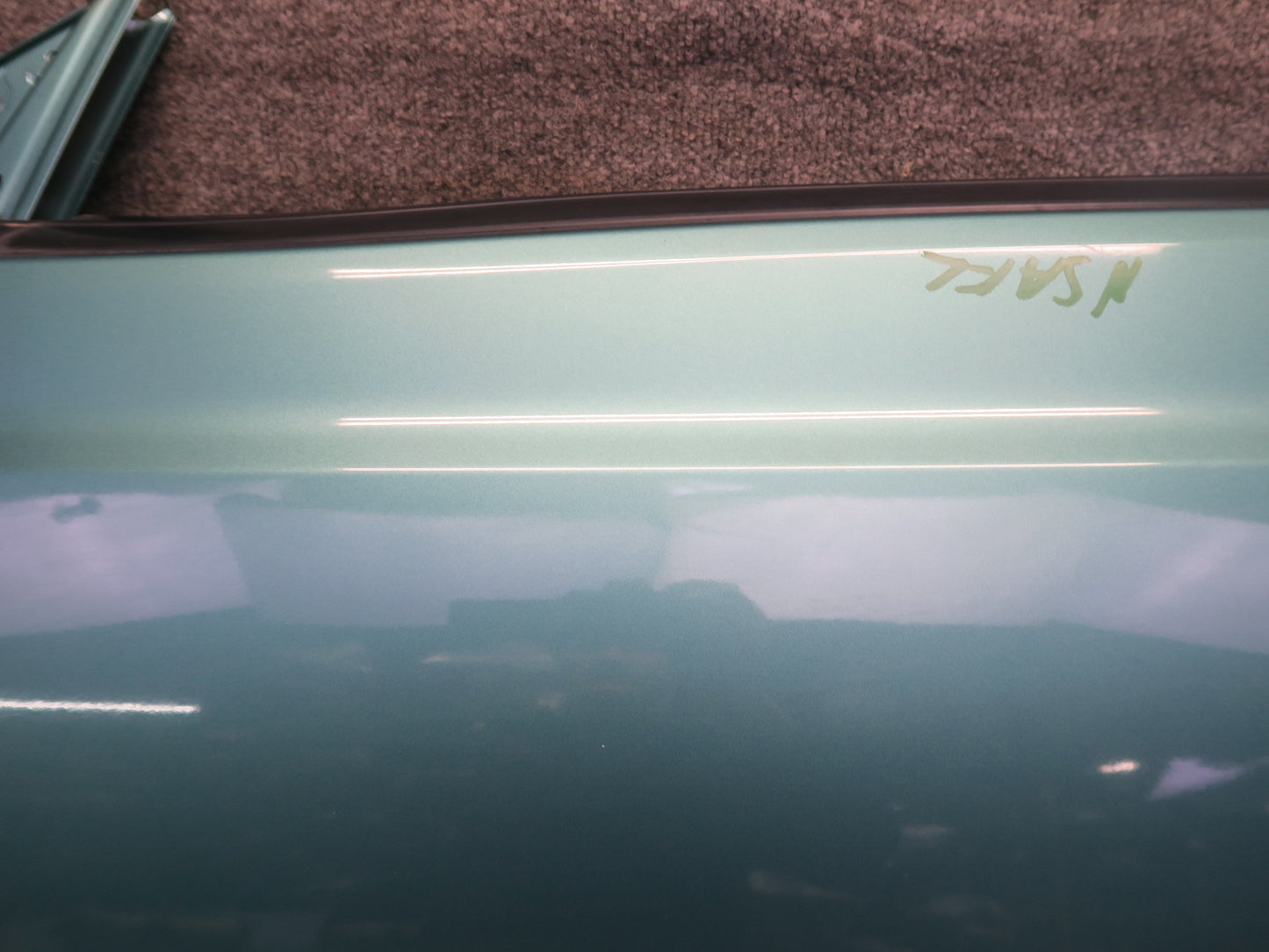 96-98 Nissan Stagea WGC34 Front Left Door Shell Panel Emerald Green OEM