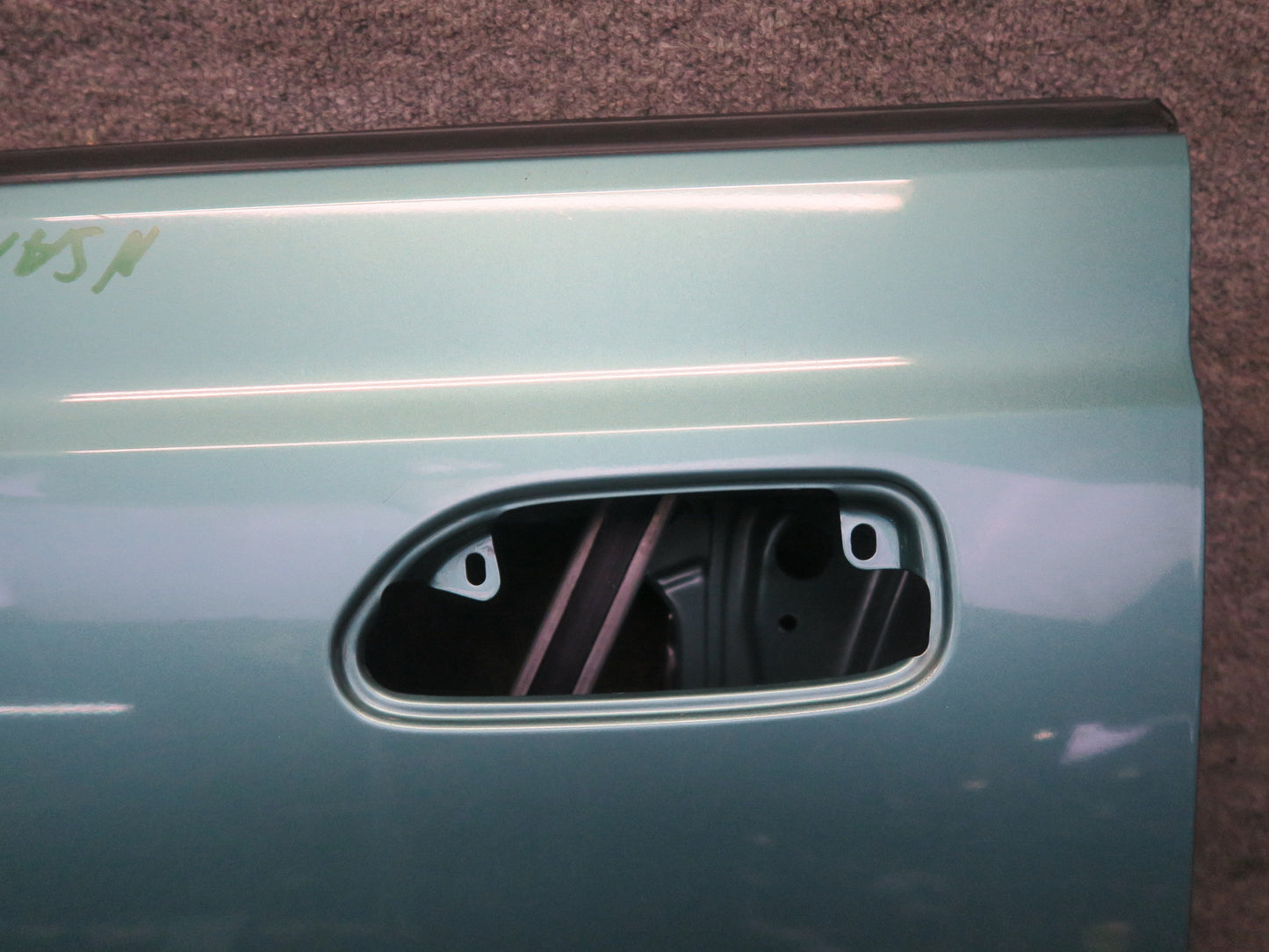 96-98 Nissan Stagea WGC34 Front Left Door Shell Panel Emerald Green OEM
