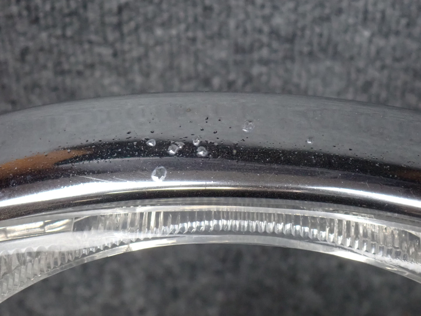 75-76 Mercedes W115 300D Front Left Headlight Trim Bezel w Turn Light OEM