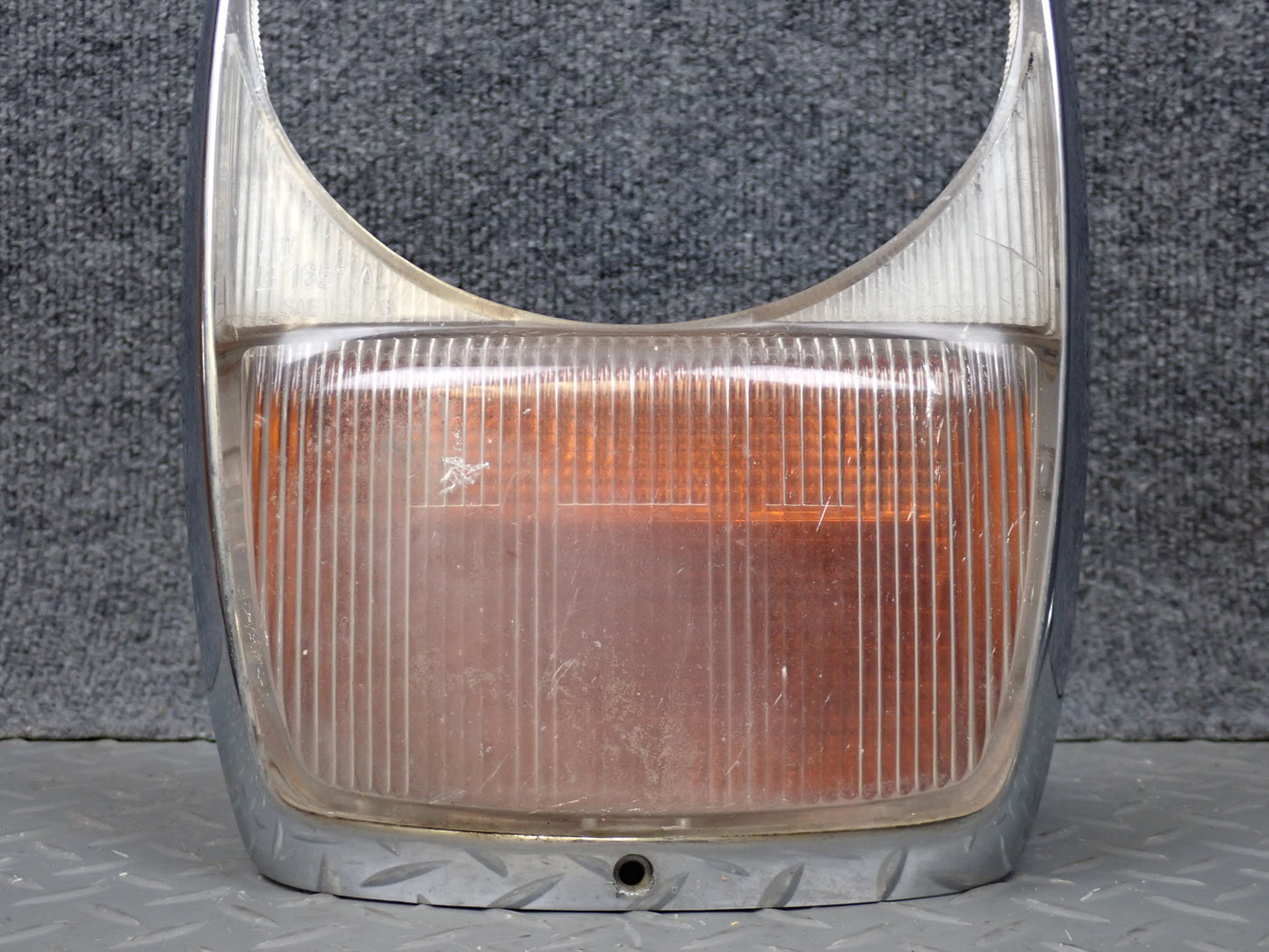 75-76 Mercedes W115 300D Front Left Headlight Trim Bezel w Turn Light OEM