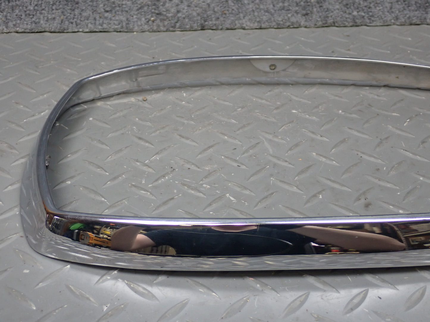 75-76 Mercedes W115 300D Front Right Headlight Chrome Bezel OEM