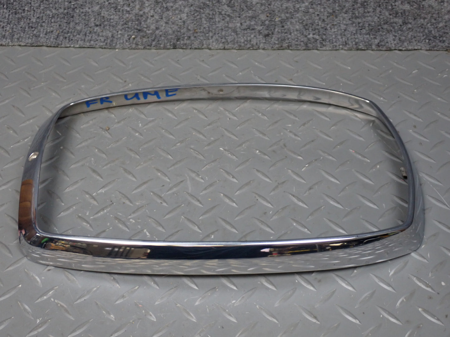 75-76 Mercedes W115 300D Front Right Headlight Chrome Bezel OEM